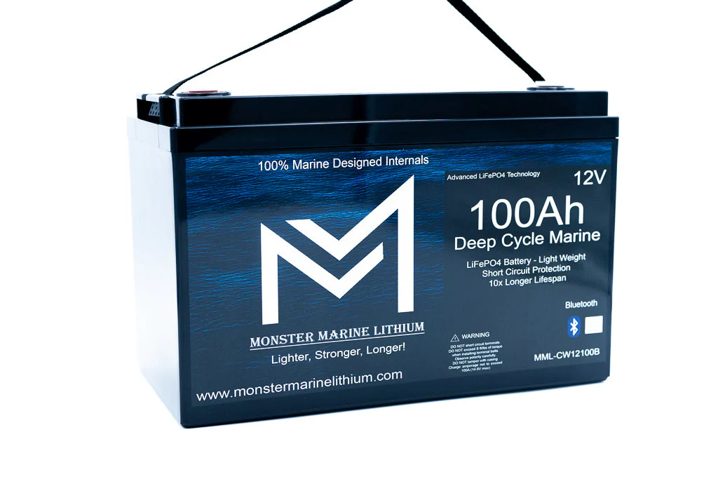 12v 100Ah Bluetooth Deep Cycle Lithium Marine Battery Group 31 - Image 4