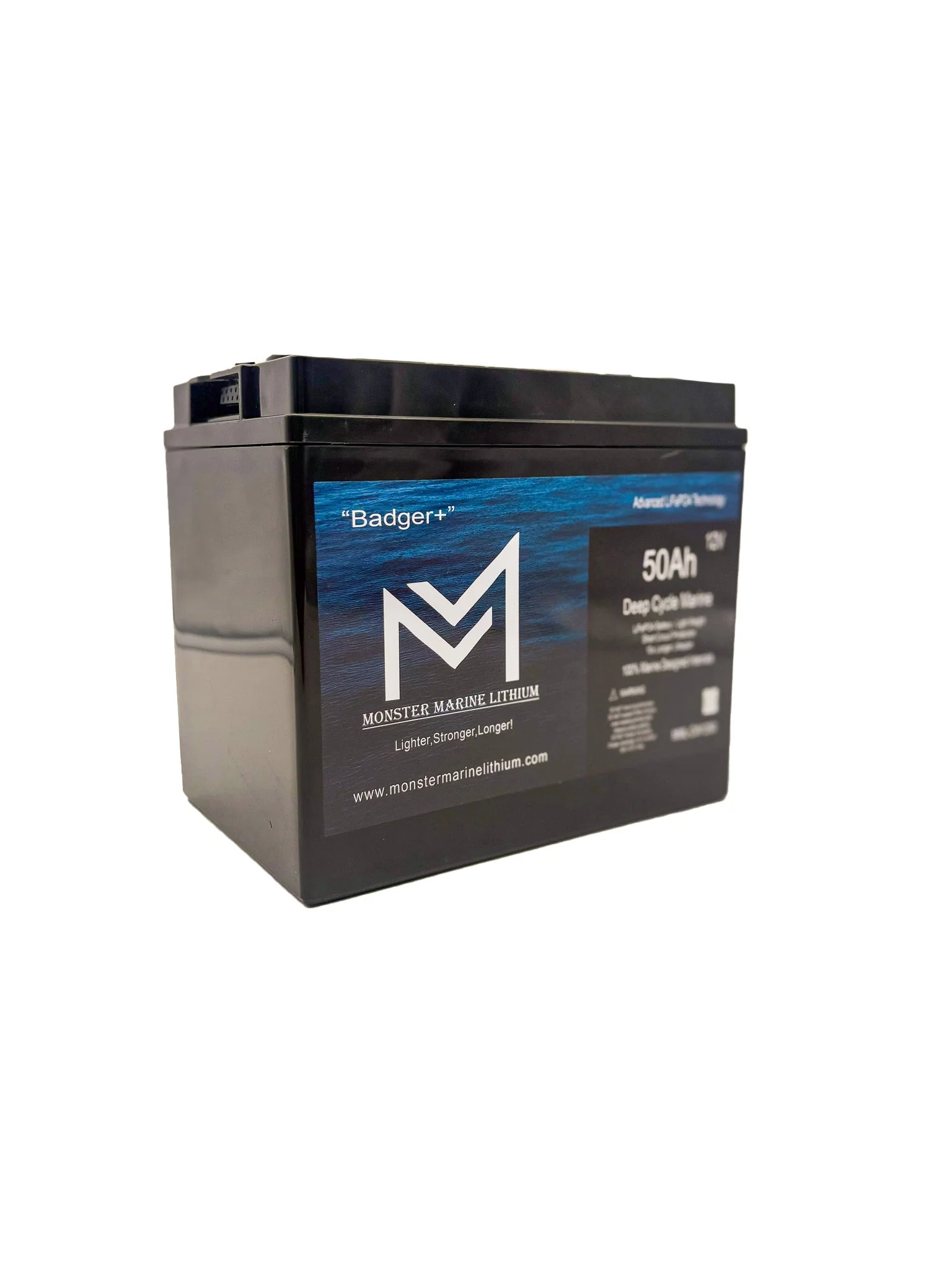 12v 50Ah Deep Cycle Lithium Marine Battery "Hyena" - MML-CW1250 - Image 3