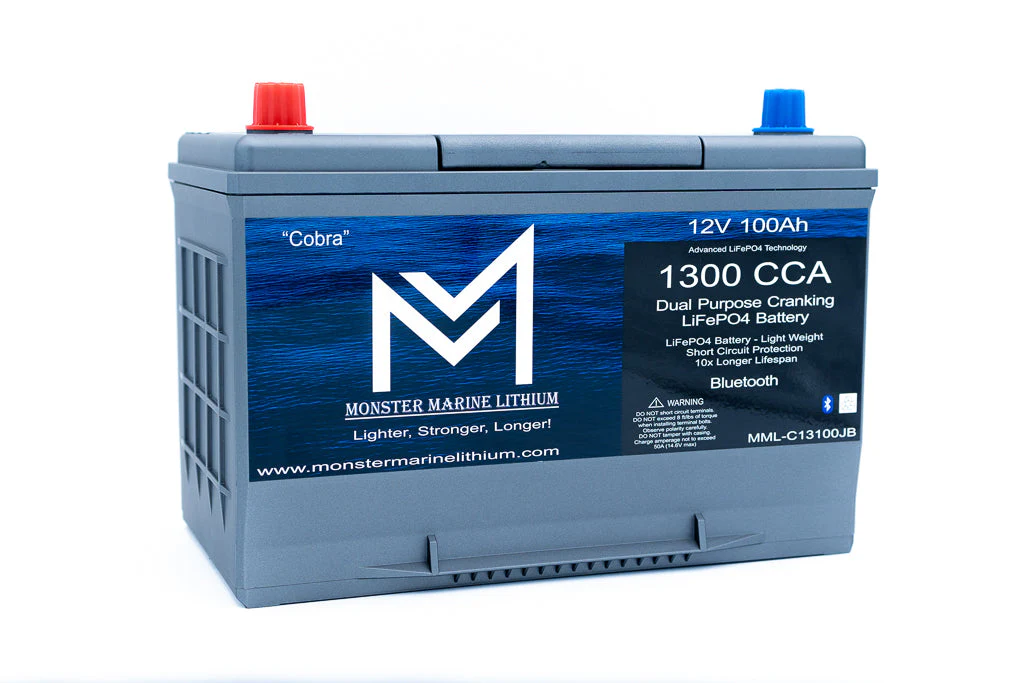 1300CCA 100Ah Dual Purpose Cranking Lithium “Cobra” - Bluetooth - MML-C12V13JB - Image 2