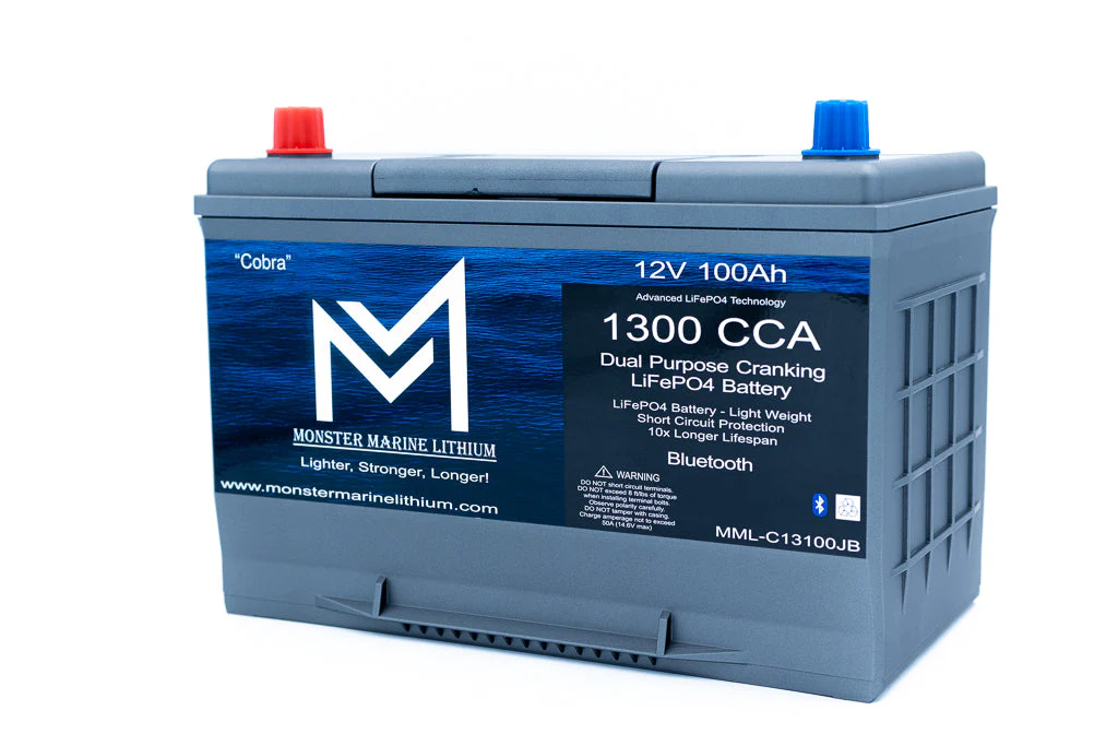1300CCA 100Ah Dual Purpose Cranking Lithium “Cobra” - Bluetooth - MML-C12V13JB - Image 3