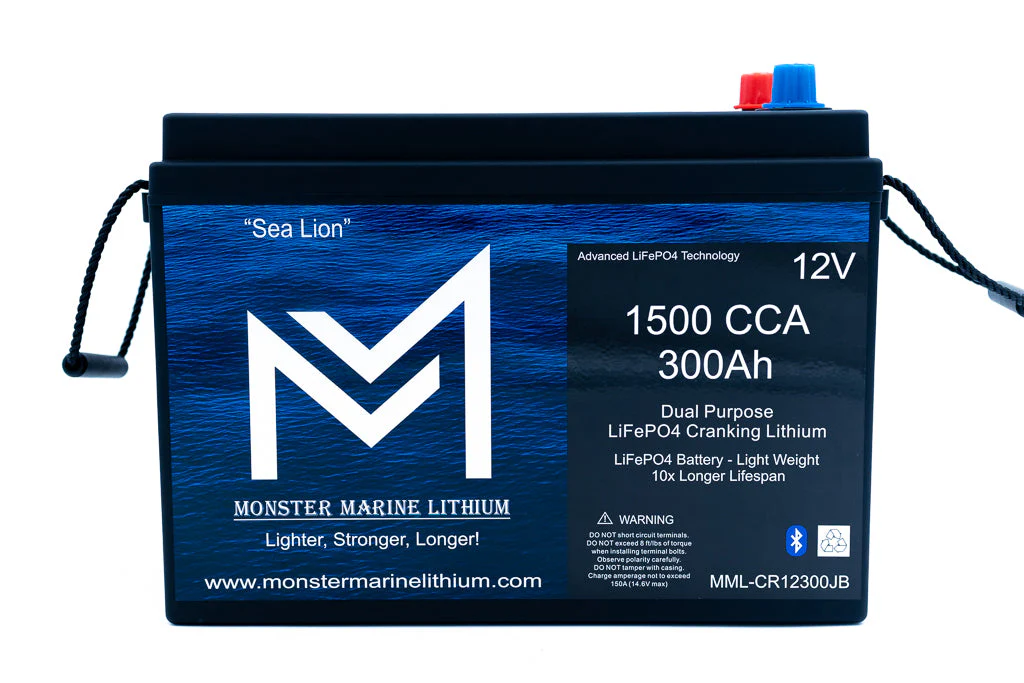 1500 CCA 300AH Dual Purpose Cranking Lithium Bluetooth "Sea Lion" - Image 2