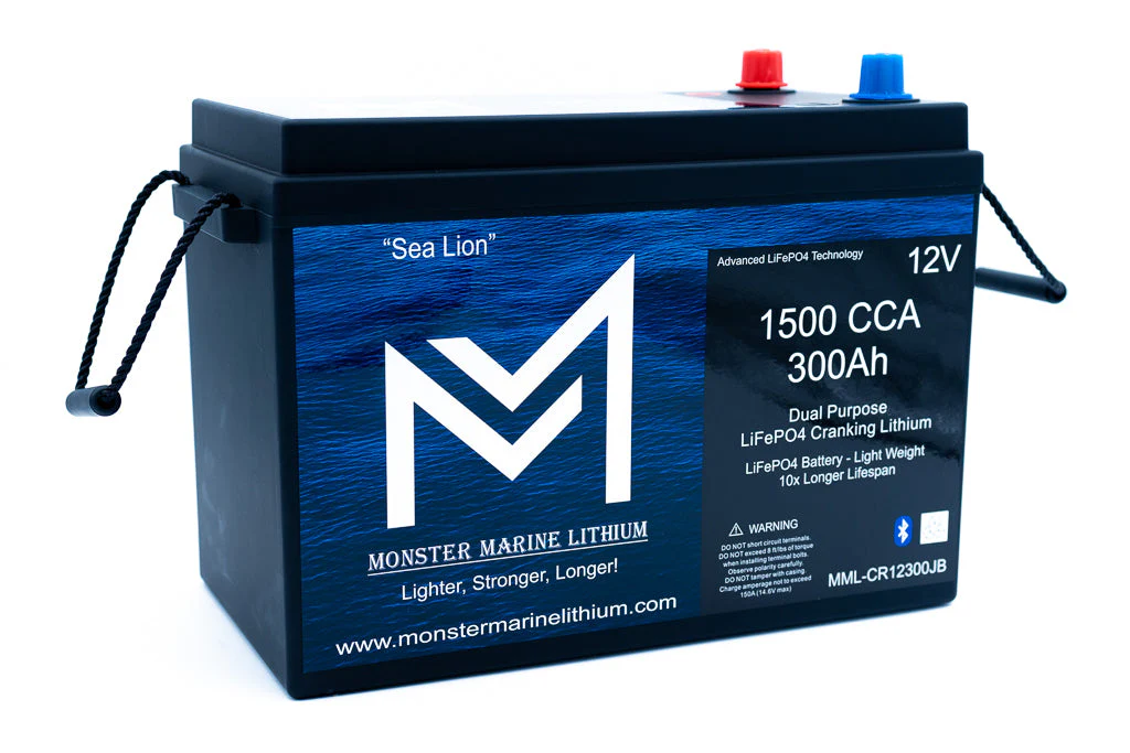 1500 CCA 300AH Dual Purpose Cranking Lithium Bluetooth "Sea Lion" - Image 4