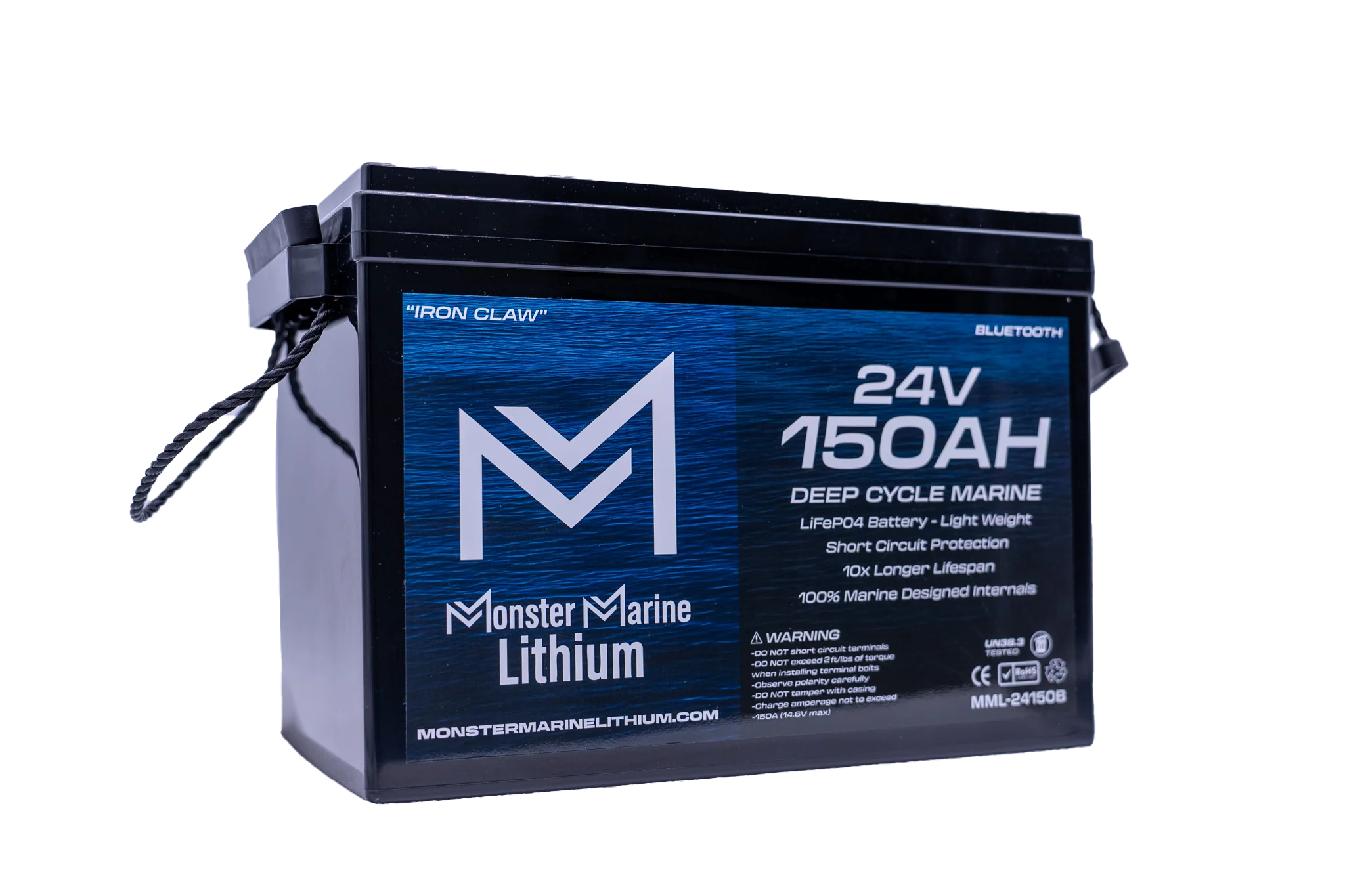 24v 150ah Lithium Marine Trolling Motor Battery "IRON CLAW" - Bluetooth - Image 2