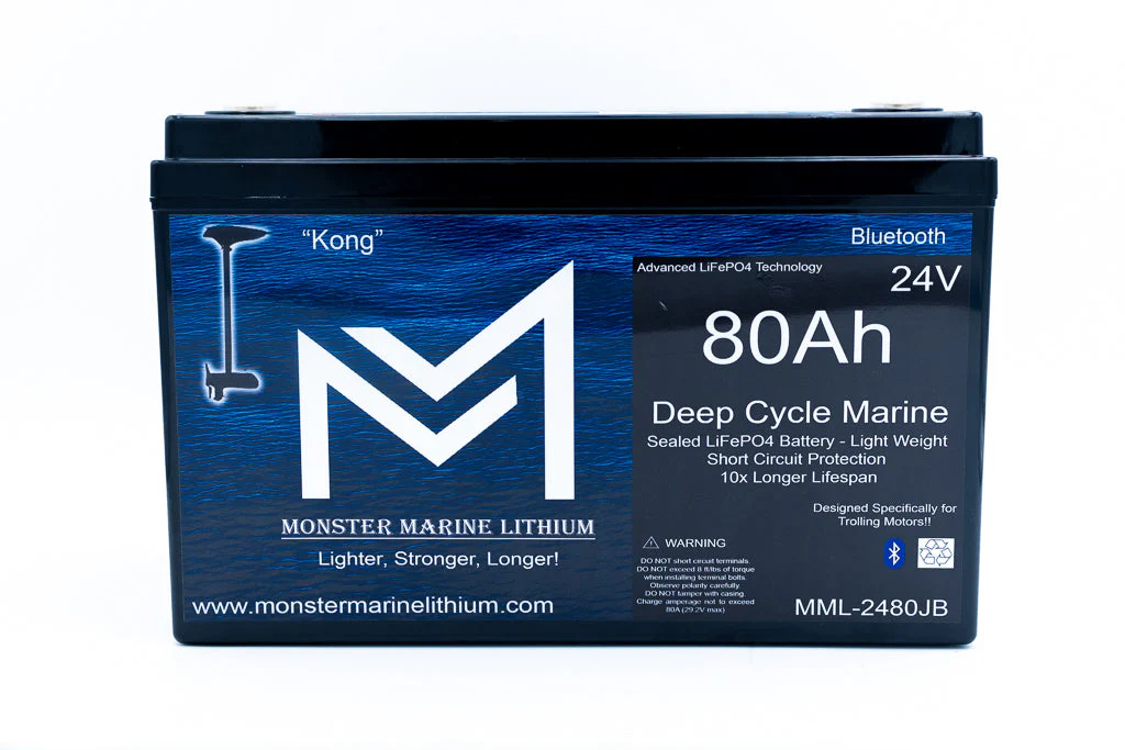 24V 80Ah Lithium Marine Trolling Motor Battery "Kong" - Bluetooth - Image 2