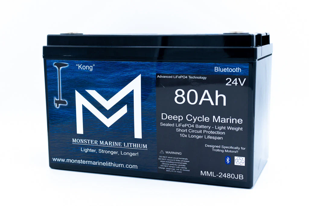 24V 80Ah Lithium Marine Trolling Motor Battery "Kong" - Bluetooth - Image 3