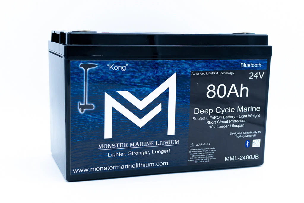 24V 80Ah Lithium Marine Trolling Motor Battery "Kong" - Bluetooth - Image 4