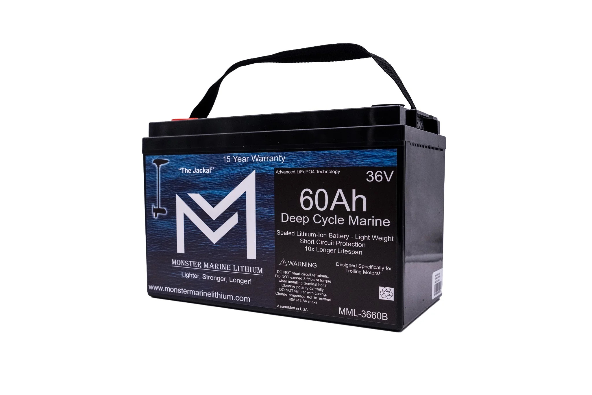 36V 60Ah Trolling Battery Bluetooth MML-3660B - Image 2