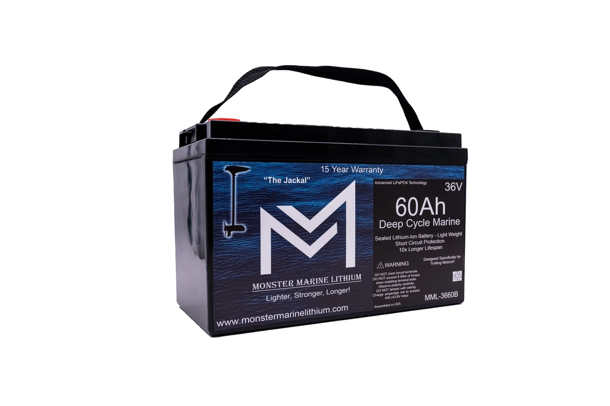 36V 60Ah Trolling Battery Bluetooth MML-3660B - Image 3