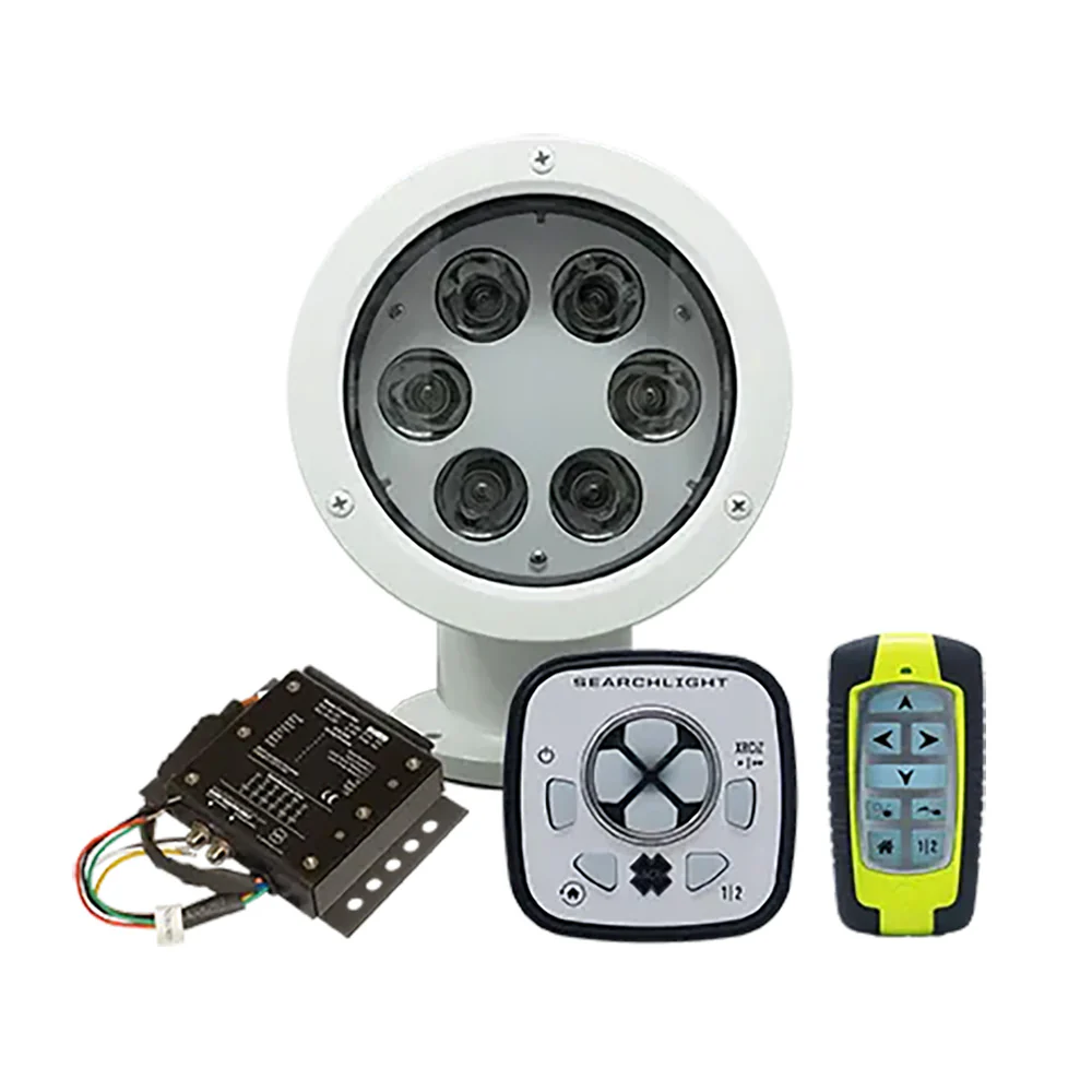 ACR RCL-50 LED White Searchlight w/URP-103 Wired Point Pad, URC-104 Master Controller  URC-103 Wireless Handheld Remote [1980]