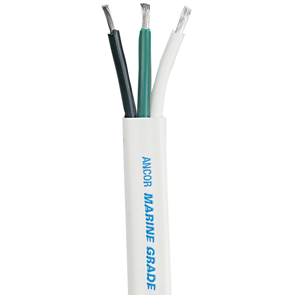 Ancor White Triplex Cable - 8/3 AWG - Flat - 100' [130910]