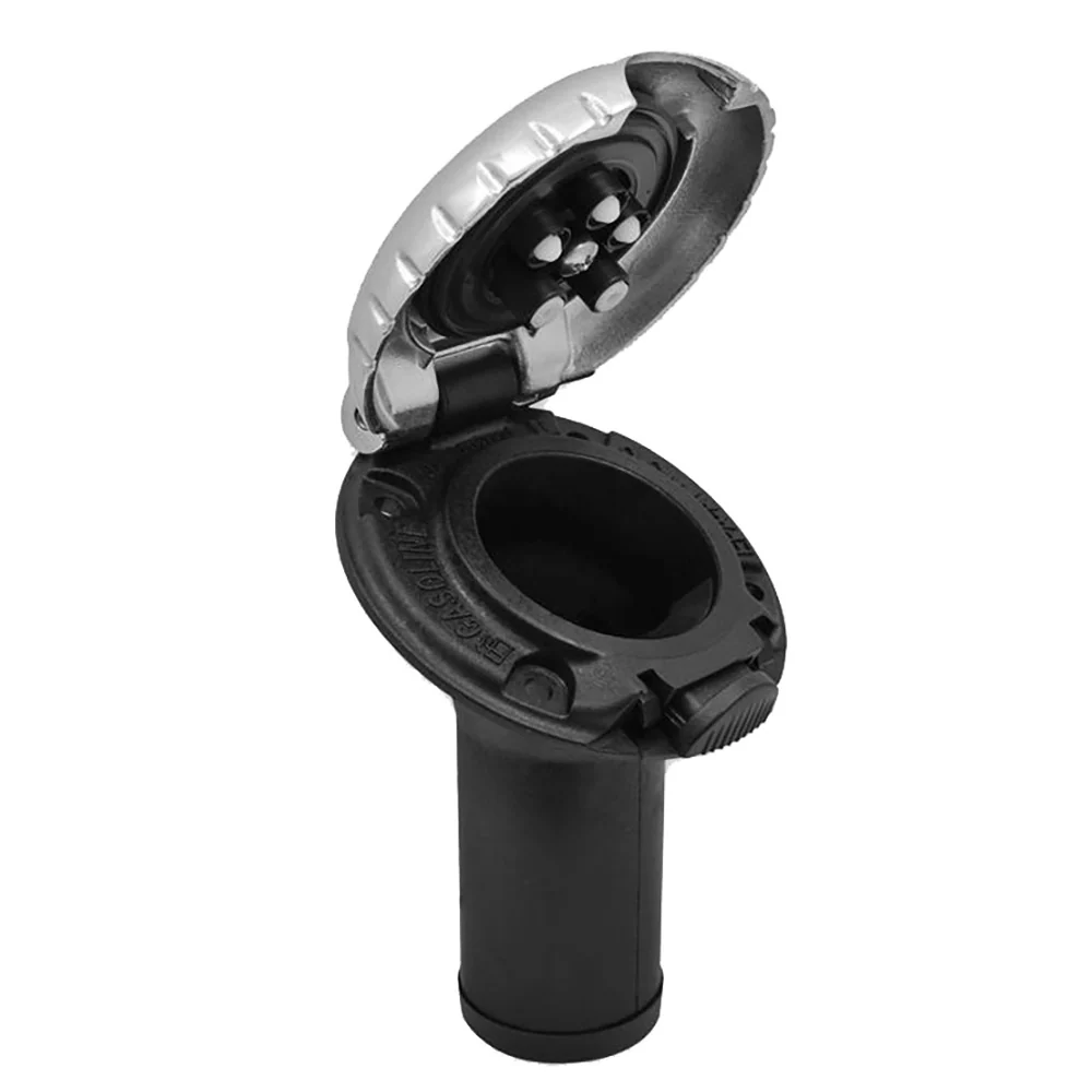 Attwood Deck Fill f/Carbon Canister System - Angled Body  Scalloped Chrome Cap [99DFCCAZ1S] - Image 2