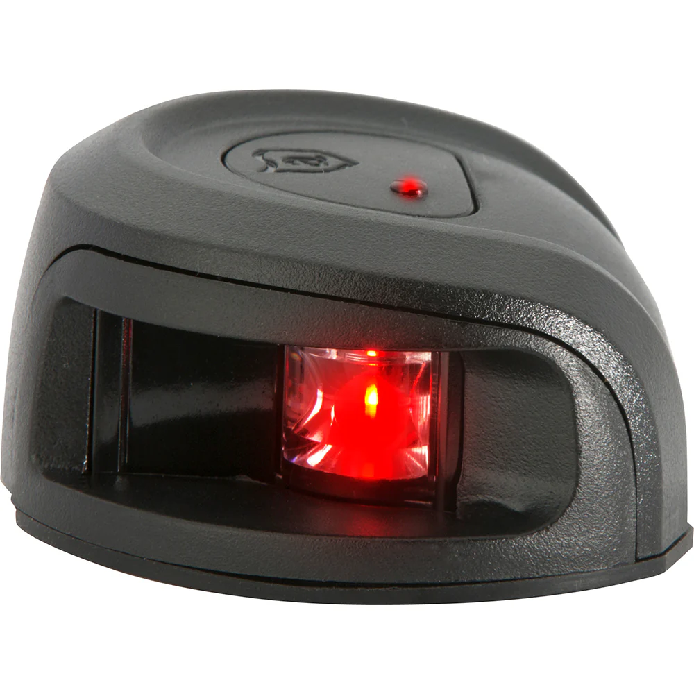 Attwood LightArmor Deck Mount Navigation Light - Black Composite - Port (red) - 2NM [NV2012PBR-7] - Image 2