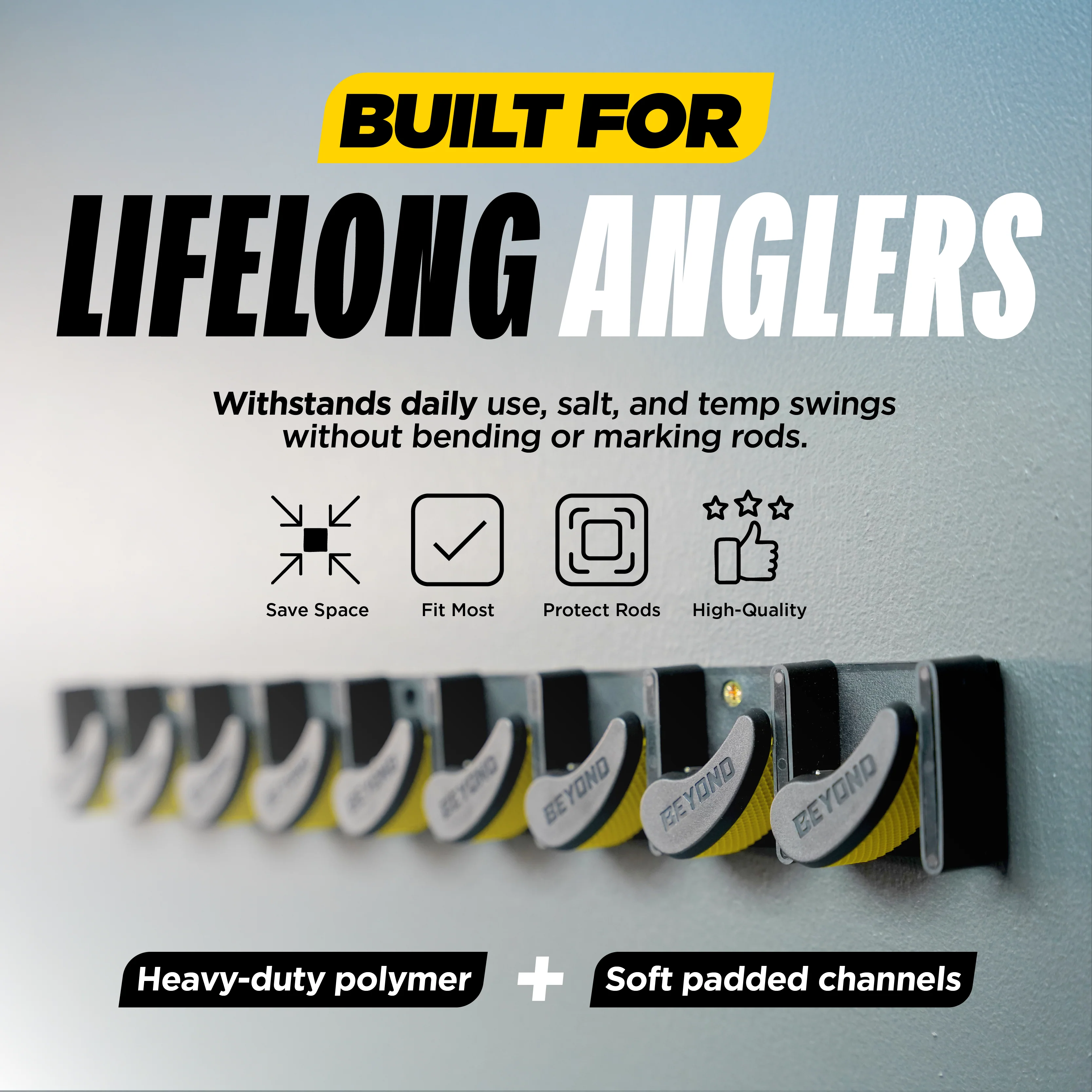 Beyond Fishing GripLock Vertical Fishing Rod Rack - Image 5