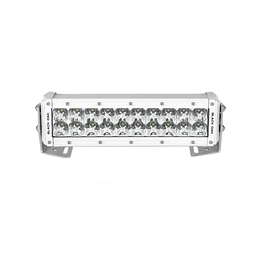 Black Oak Pro Series 3.0 Double Row 10" LED Light Bar - Combo Optics - White Housing [10CM-D5OS] - Image 3