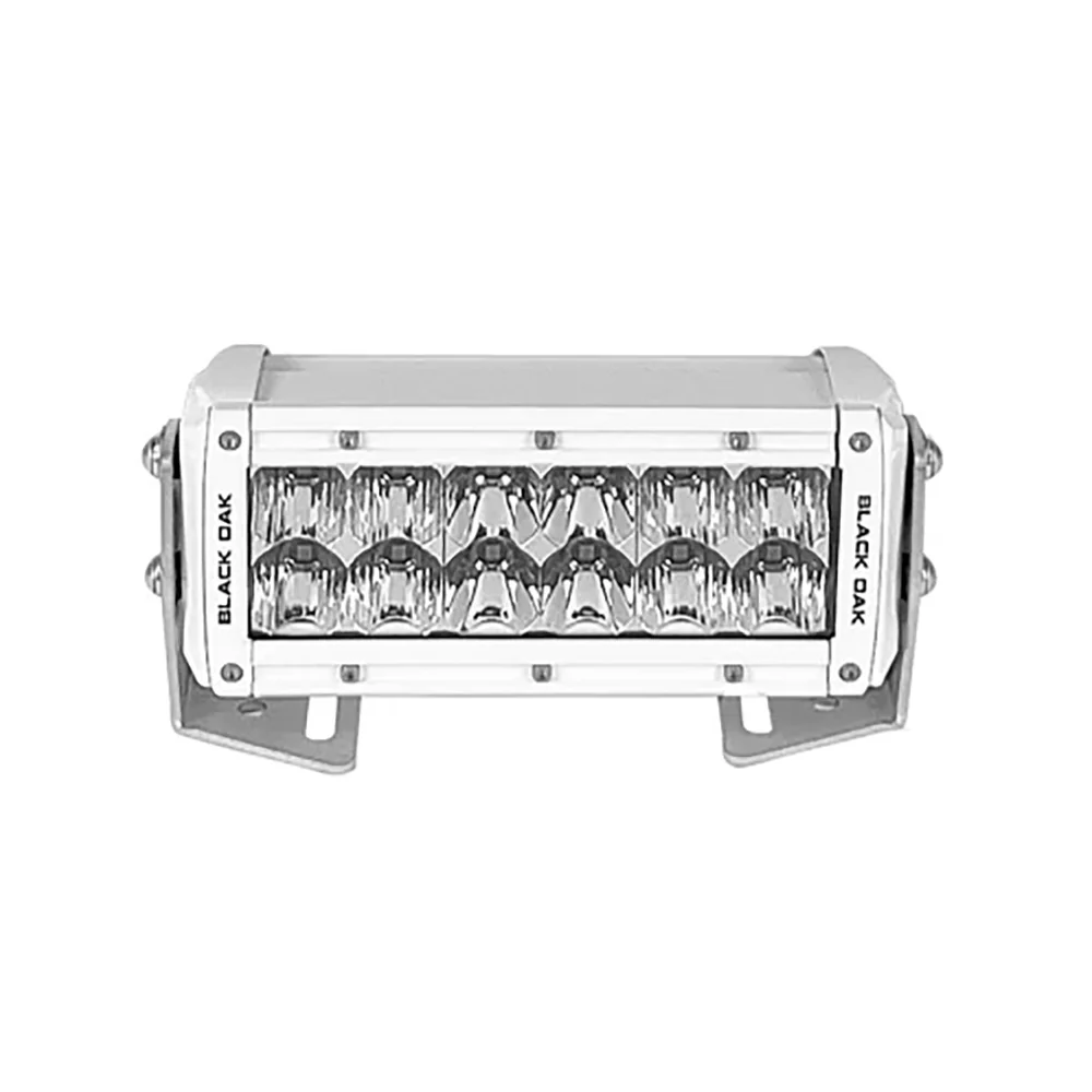 Black Oak Pro Series 3.0 Double Row 6" LED Light Bar - Combo Optics - White Housing [6CM-D5OS] - Image 3
