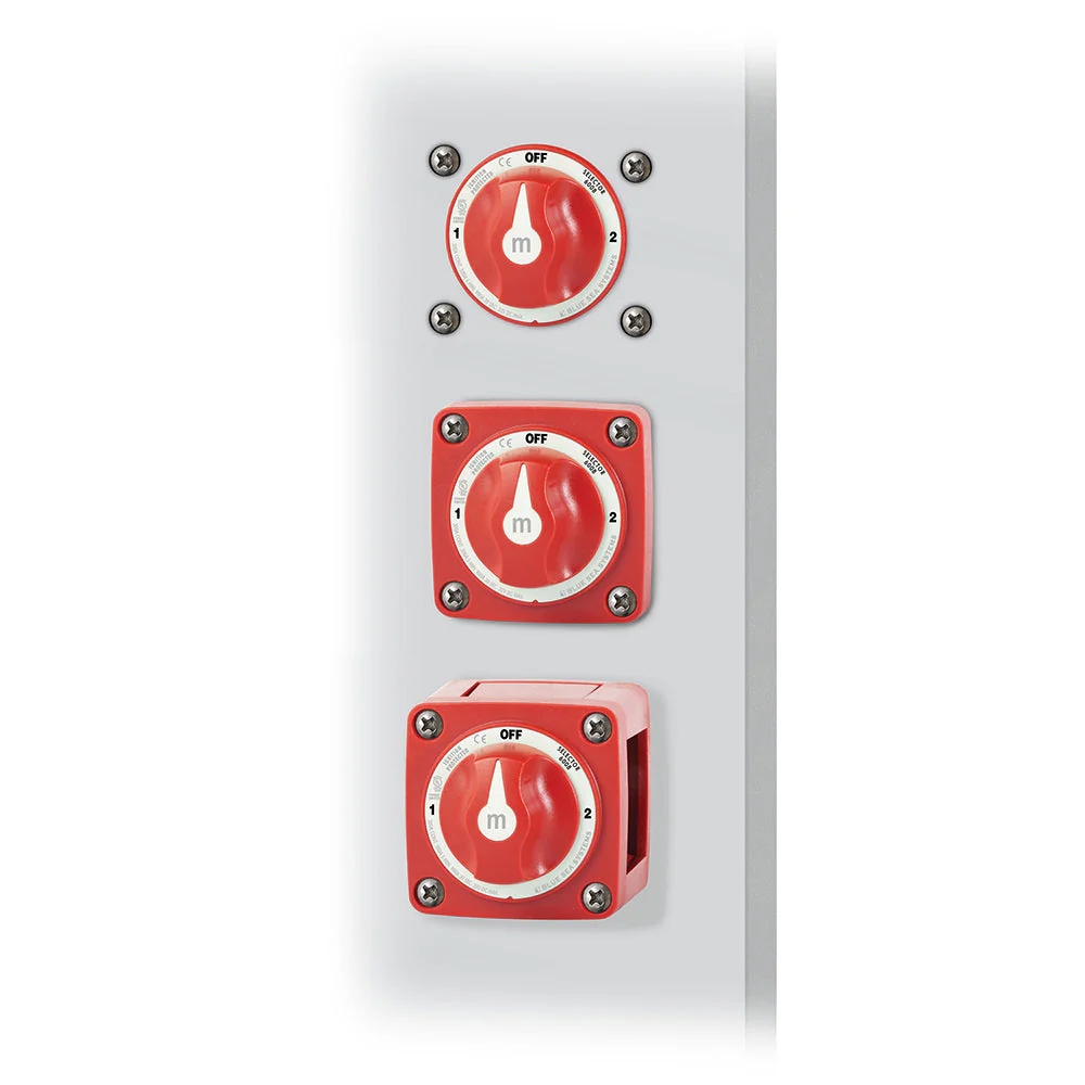 Blue Sea 6008 M-Series Battery Switch 3 Position - Red [6008] - Image 2