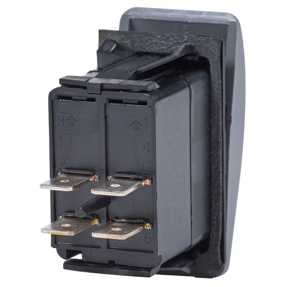 Blue Sea 7935 Contura II Switch DPST Black - OFF-(ON) [7935] - Image 2