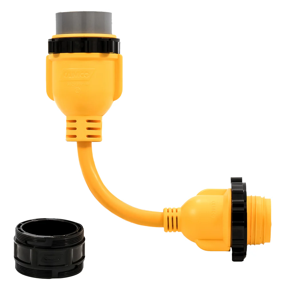 Camco 50AM/30AF Power Grip Marine 12" Locking Adapter - M-Lock/F-Locking Adapter [55625] - Image 3