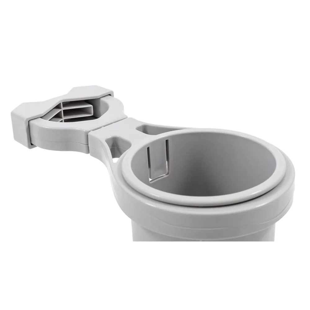 Camco Clamp-On Rail Mounted Cup Holder - Large for Up to 2" Rail - Grey [53092] - Image 2