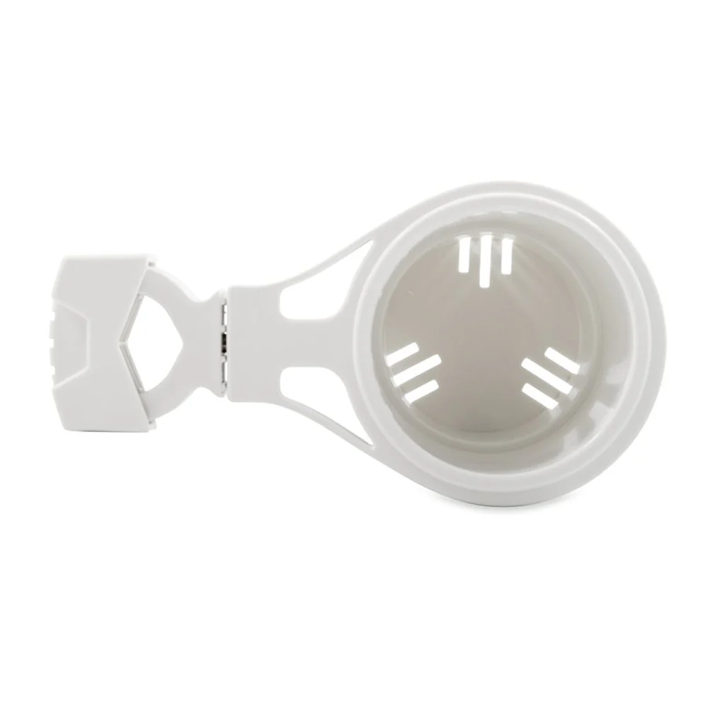 Camco Clamp-On Rail Mounted Cup Holder - Small for Up to 1-1/4" Rail - White  [53086] - Image 3