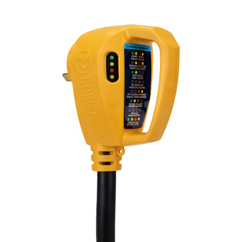 Camco Power Grip RV 18" 30Amp Circuit Analyzer Dogbone - Integrated Surge Protection [55460] - Image 3
