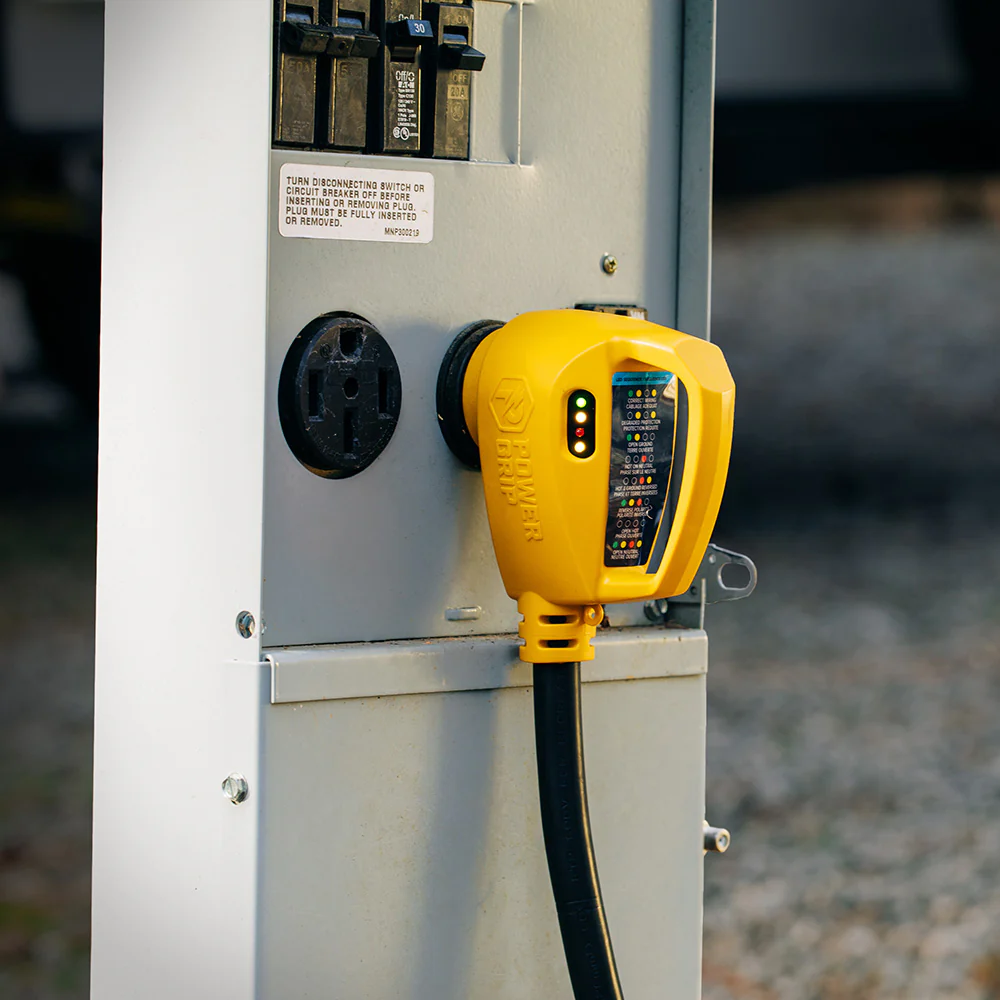 Camco Power Grip RV 18" 30Amp Circuit Analyzer Dogbone - Integrated Surge Protection [55460] - Image 4
