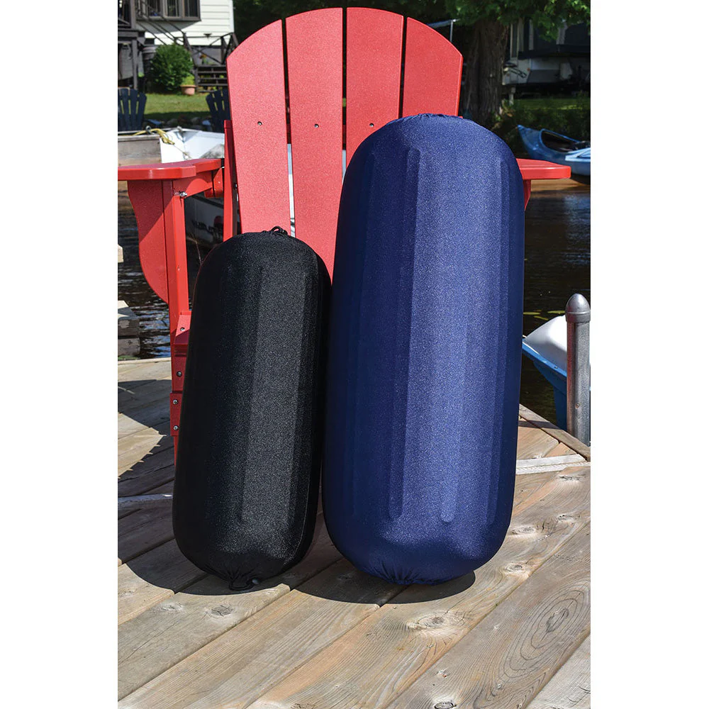 Dock Edge Reversible Fender Cover - Black/Blue - Medium [DE965869F] - Image 3