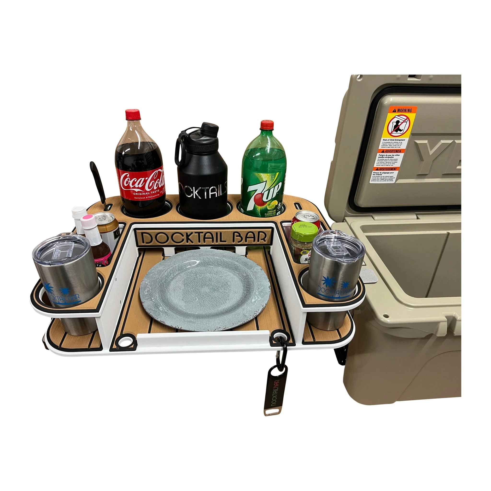 Docktail Bar Yeti Tundra Cooler Cup Holders and Table System - Image 8