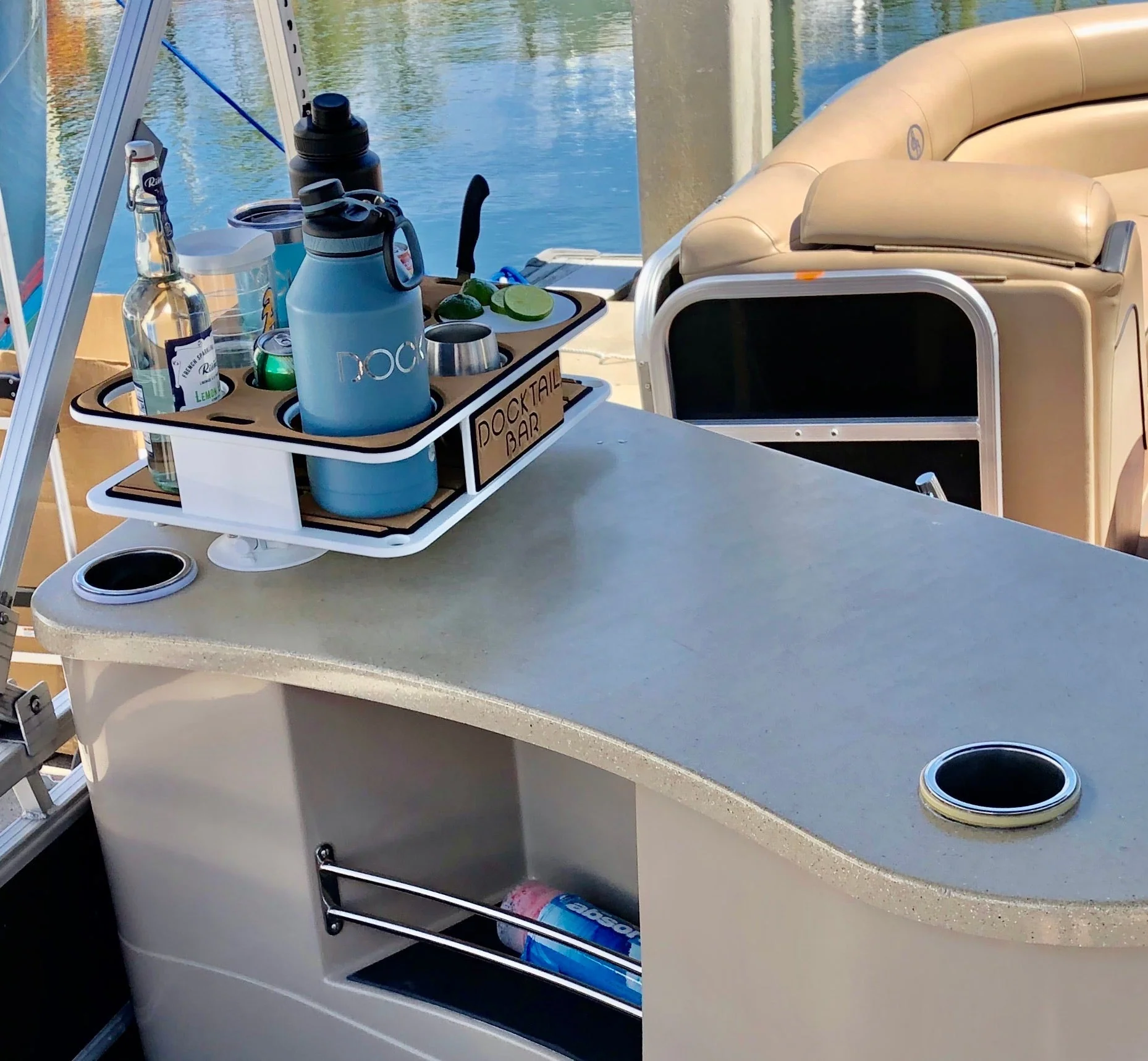 Docktail Boat Table Caddy with SeaSucker Vacuum Mounts - Image 10