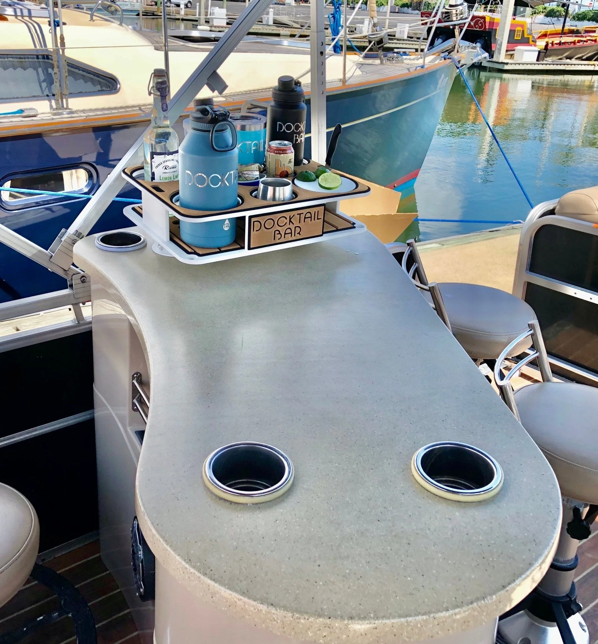 Docktail Boat Table Caddy with SeaSucker Vacuum Mounts - Image 11