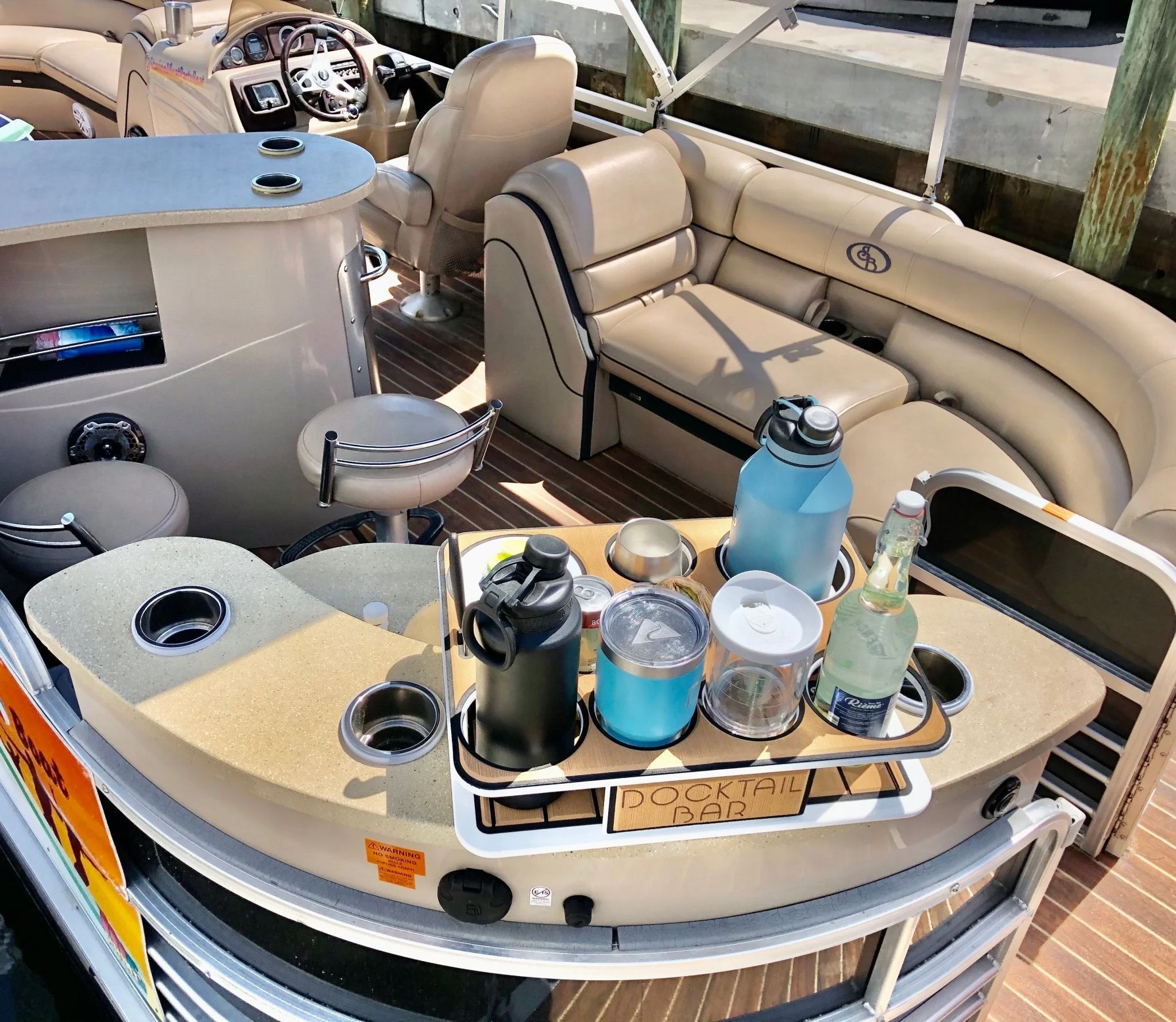 Docktail Boat Table Caddy with SeaSucker Vacuum Mounts - Image 13