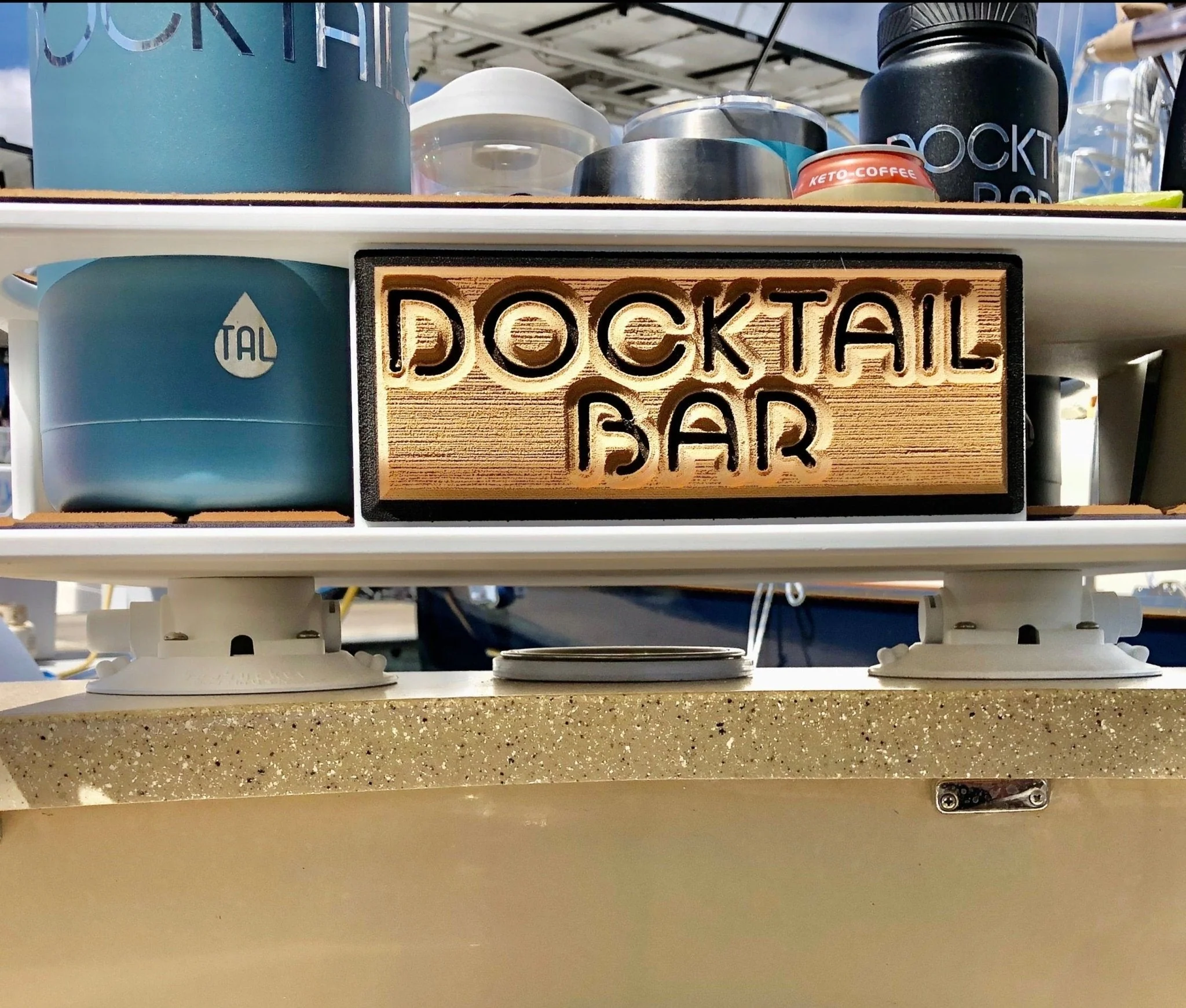 Docktail Boat Table Caddy with SeaSucker Vacuum Mounts - Image 14