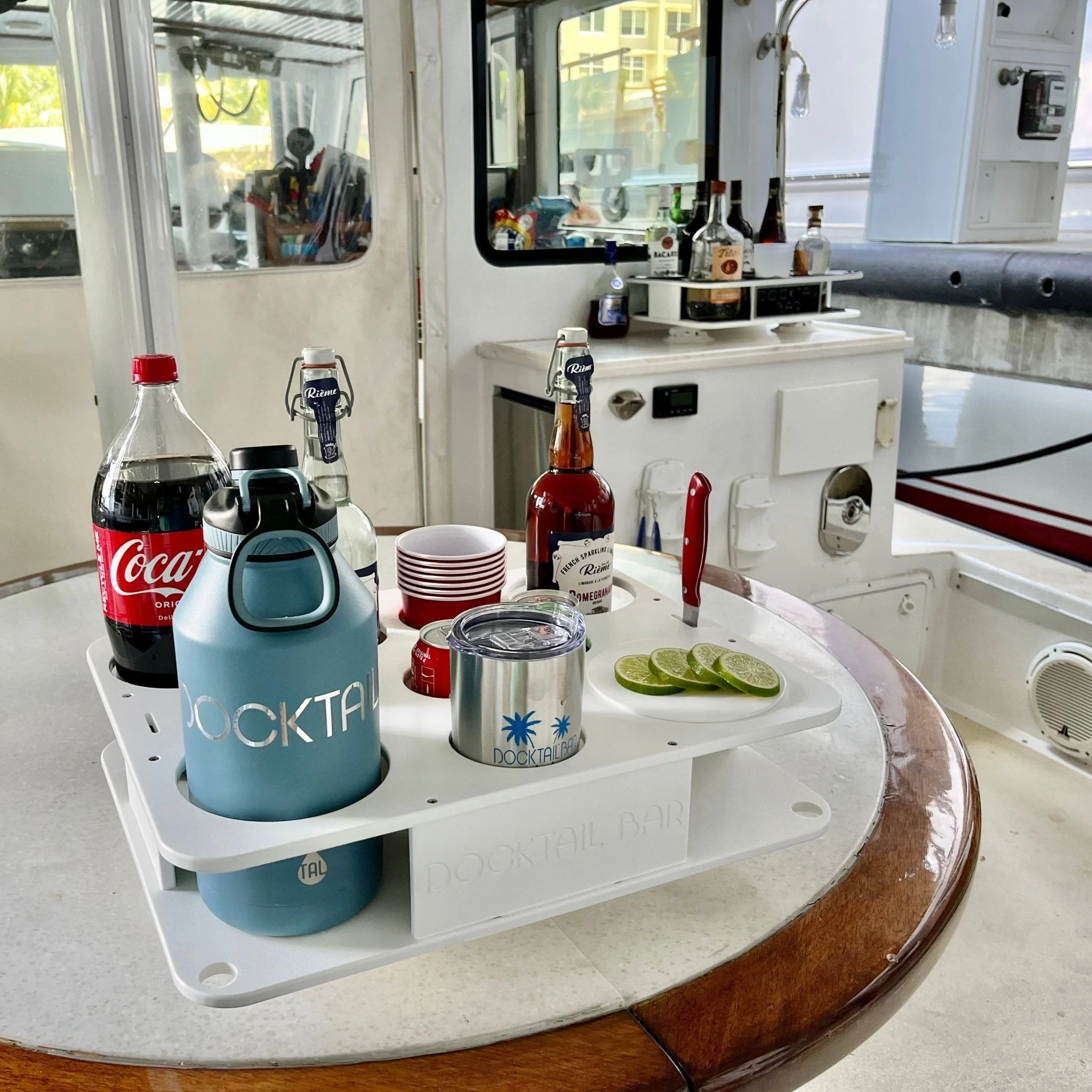 Docktail Boat Table Caddy with SeaSucker Vacuum Mounts - Image 5