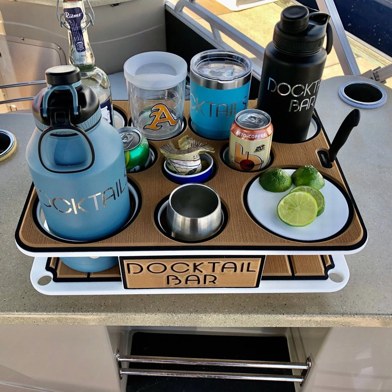 Docktail Boat Table Caddy with SeaSucker Vacuum Mounts - Image 7