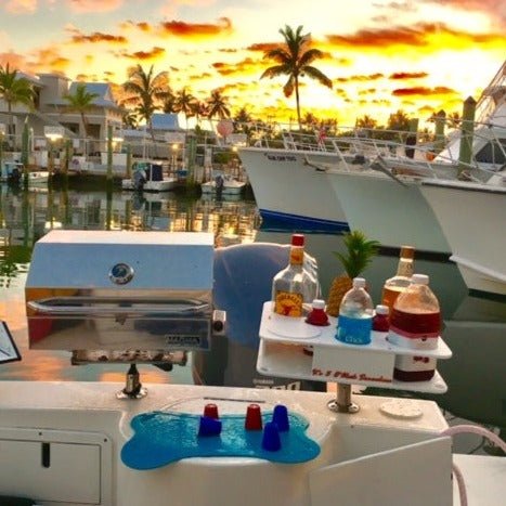 Docktail Boat Table Caddy with Adjustable Rod Holder Mount - Image 14