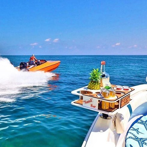Docktail Boat Table Caddy with Adjustable Rod Holder Mount - Image 26