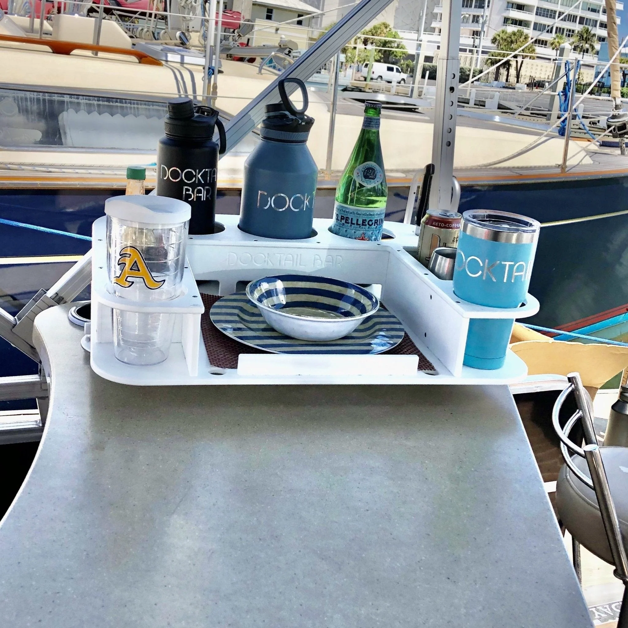 Docktail Butler Table with SeaSucker Vacuum Mounts - Image 2