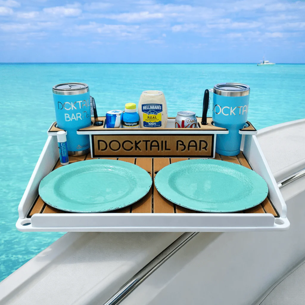 Docktail Utility Table with Rod Holder Mount - Image 2