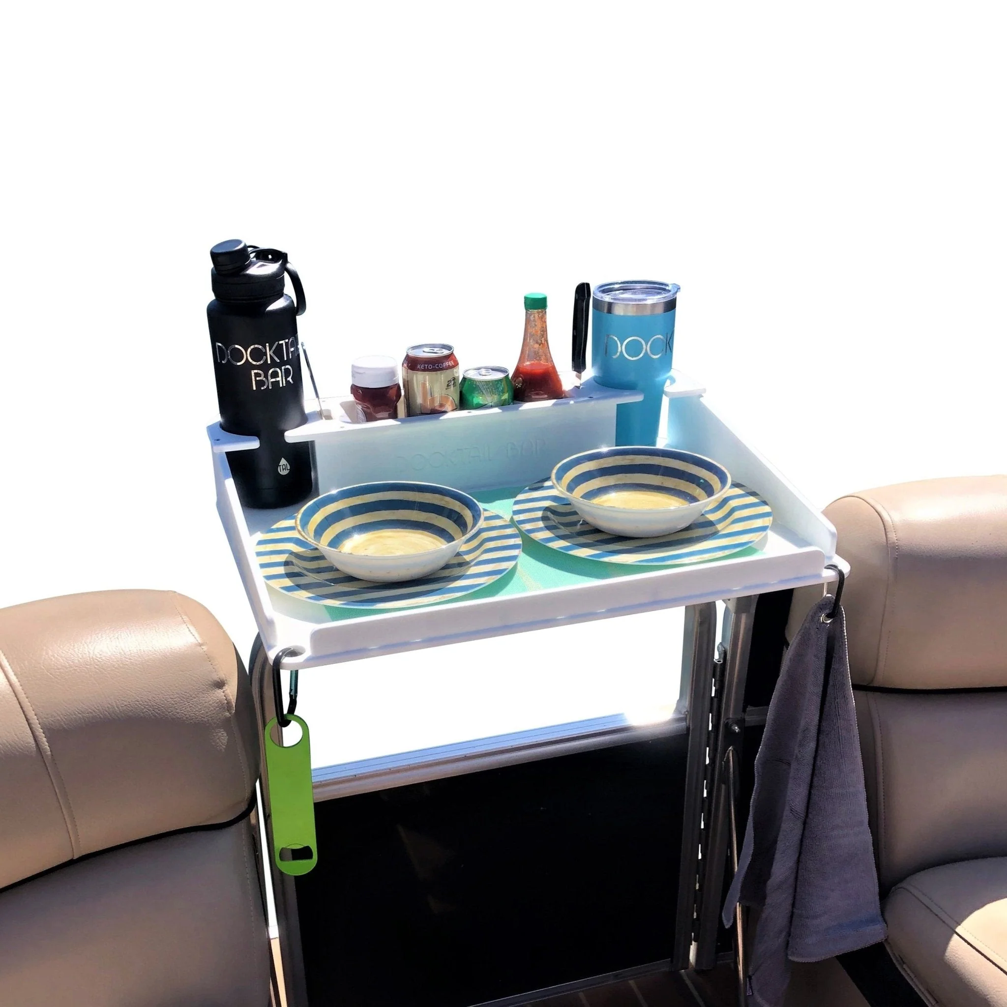 Docktail Utility Table with Pontoon Rail Mount - Image 16
