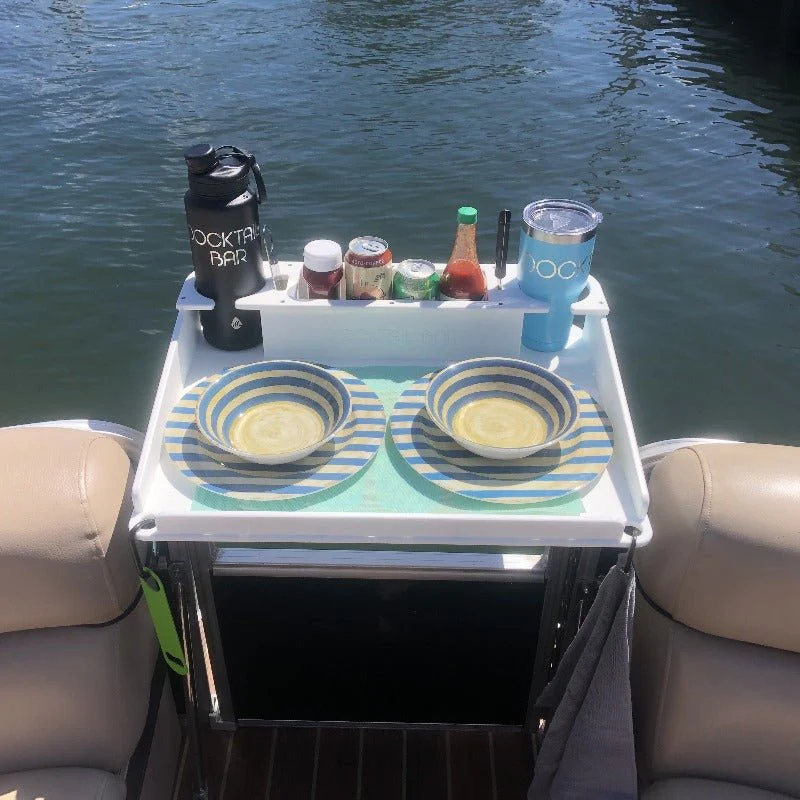 Docktail Utility Table with Pontoon Rail Mount - Image 3