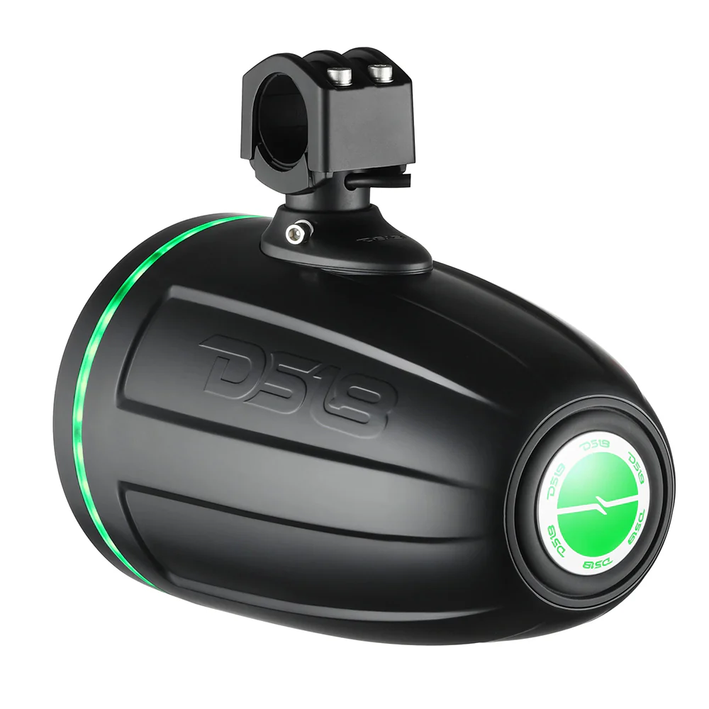 DS18 8" Neodymium Marine Towers w/Built-in Passive Radiator, 1" Driver  RGB LED Light - Black [NXL-X8TPNEO/BK] - Image 2