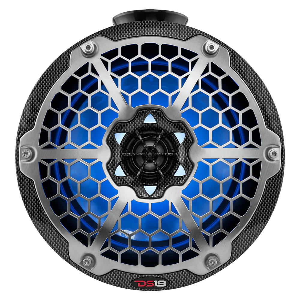 DS18 HYDRO 8" Compact Wakeboard Pod Tower w/RGB Light - 375W - Black Carbon Fiber [CF-PS8] - Image 3