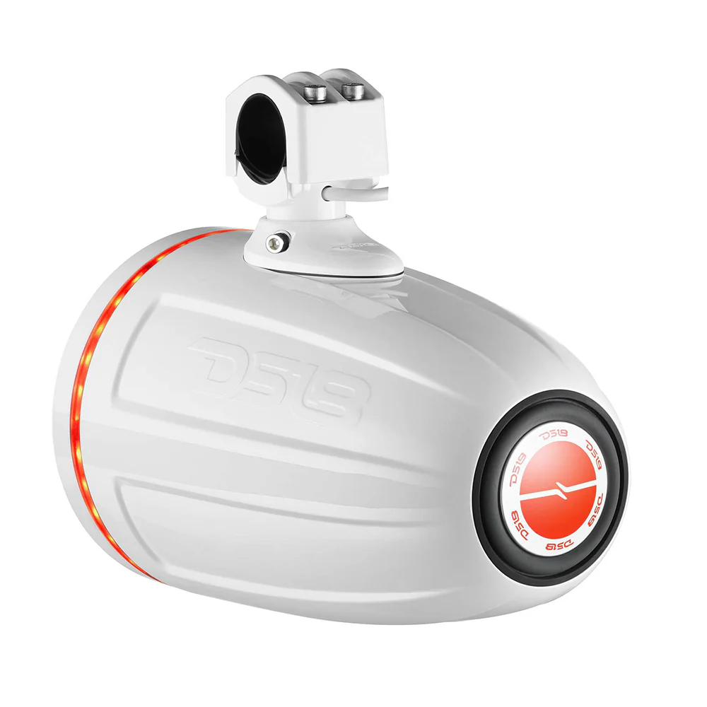 DS18 Hydro 8" Neodymium Marine Towers with Built-in Passive Radiator, 1" Driver  RGB LED Light - 550 Watts (Pair) - White [NXL-X8TPNEO/WH] - Image 3
