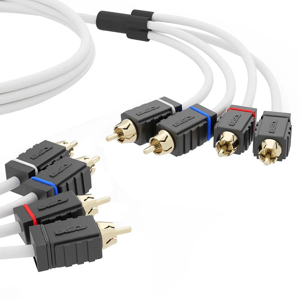 DS18 Marine Tinned OFC RCA Cable - 4 Channel - 6  [MOFCR-6FT.4CH]