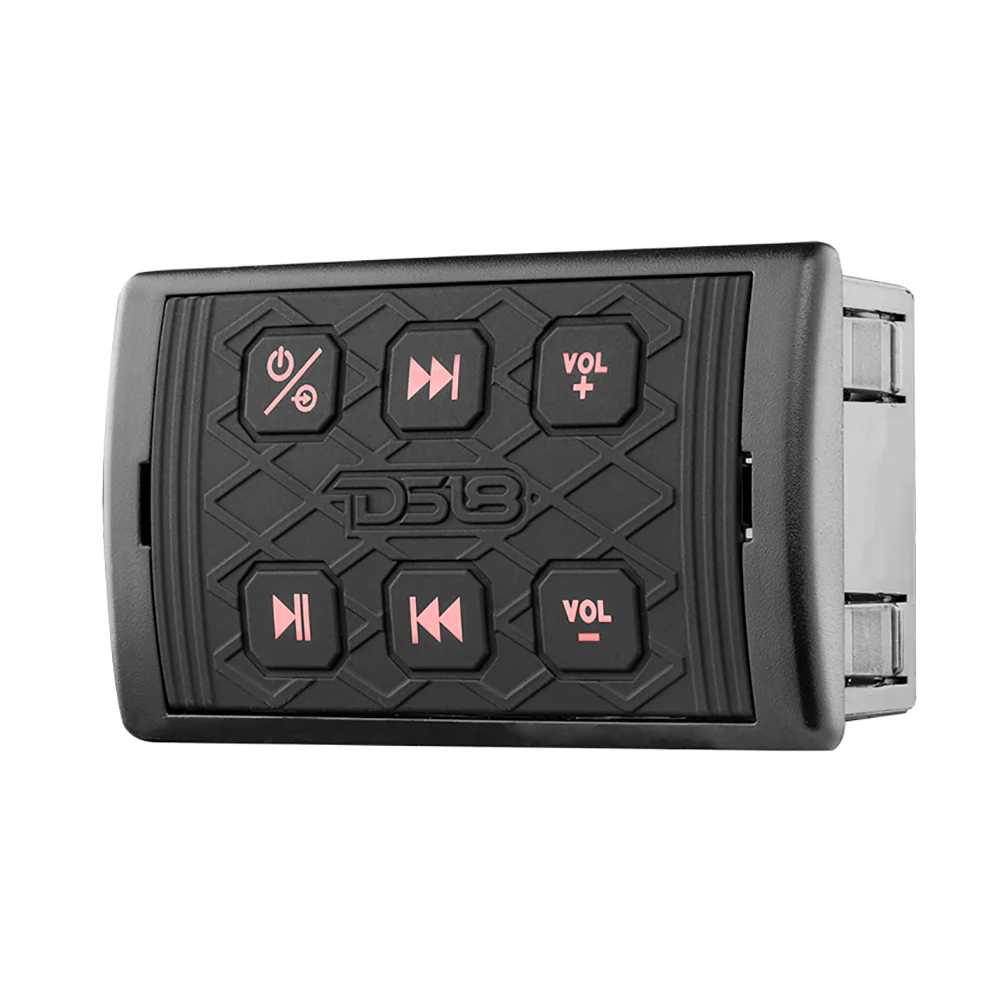 DS18 Marine Waterproof Bluetooth Streaming Audio Receiver Square Controller - f/Android  iPhone [BTRC-SQ] - Image 2
