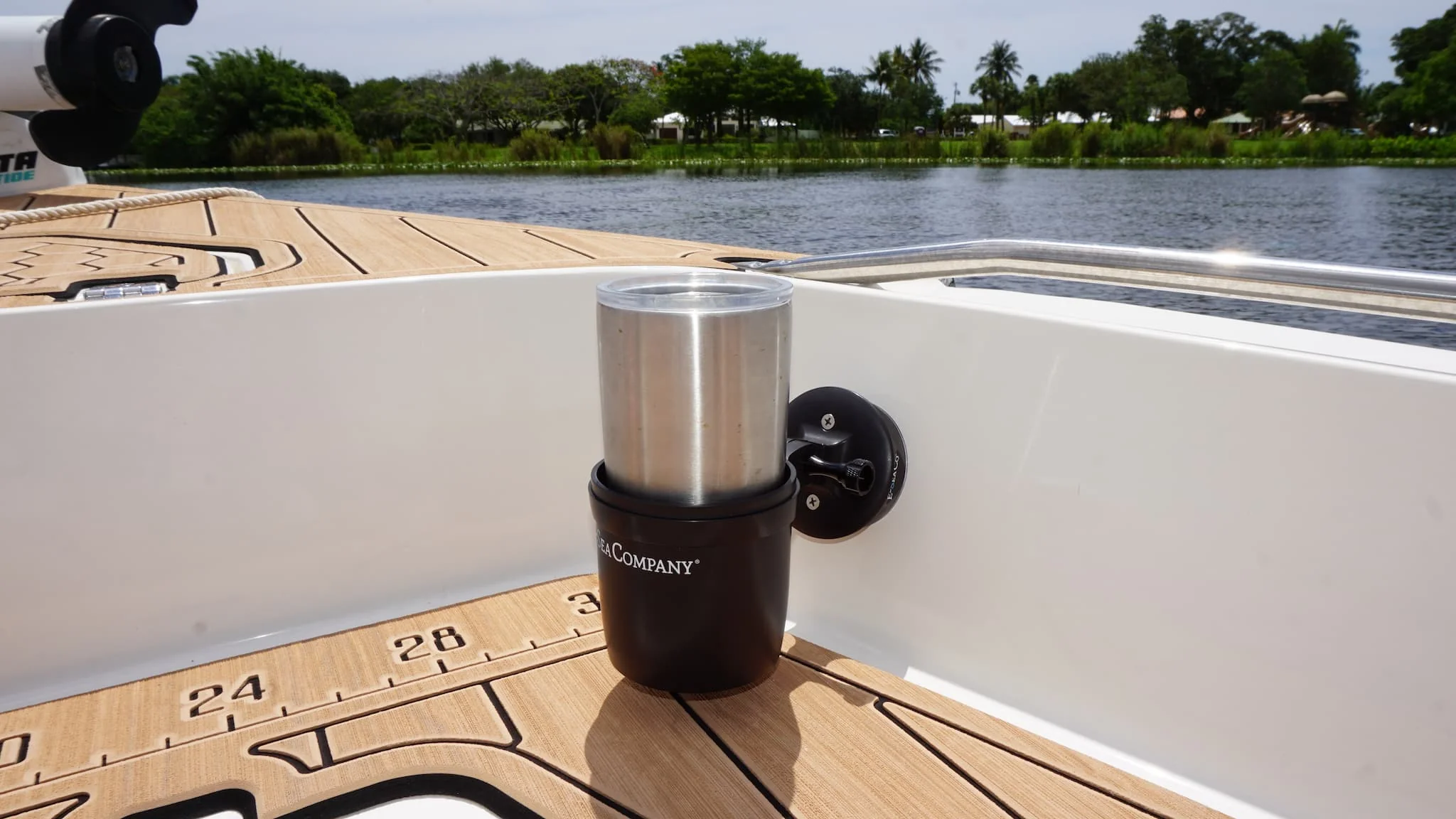 E-Sea Cup Adjustable-Suction Mounted Adjustable Angle Cup Holder-Black - Image 2
