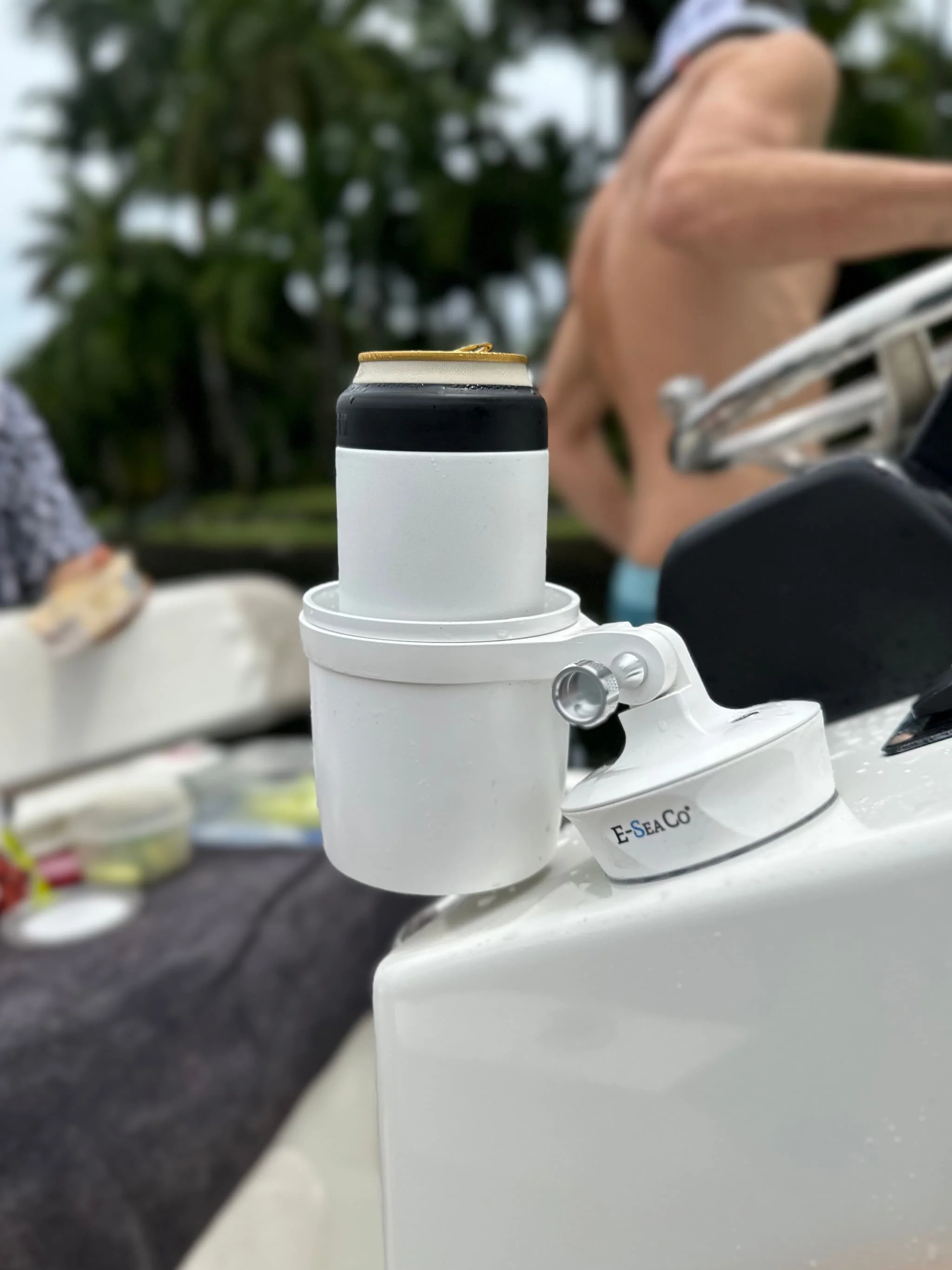 E-Sea Cup Adjustable-Suction Mounted Adjustable Angle Cup Holder-White - Image 2