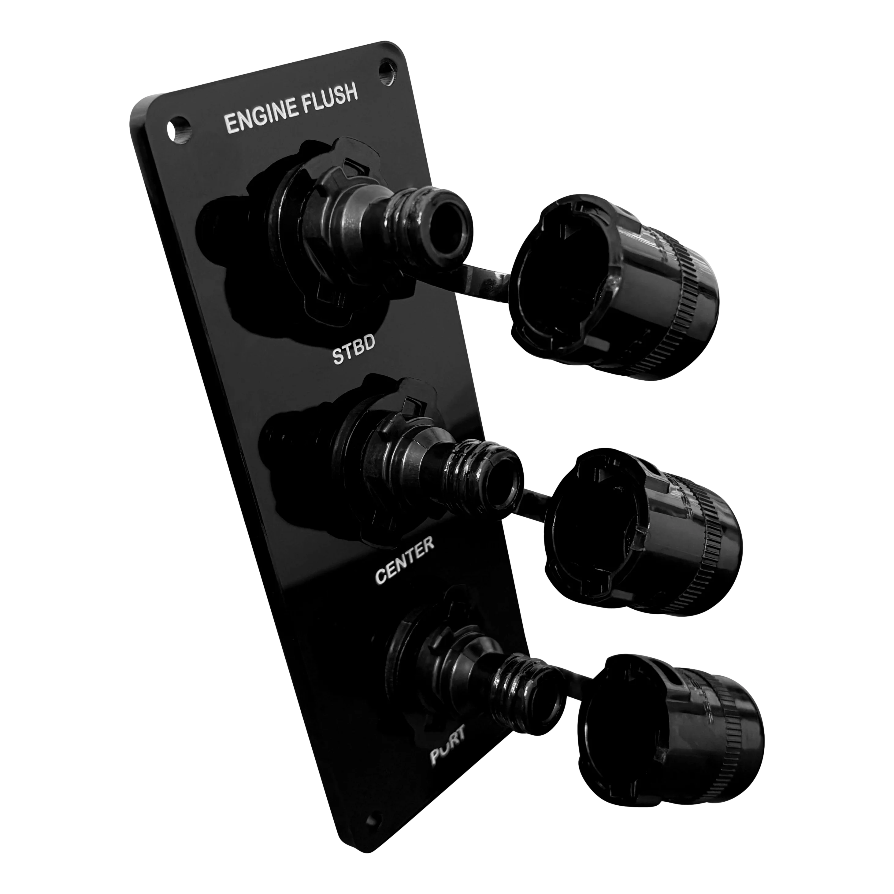 Flush Port Reroute - Black Acrylic