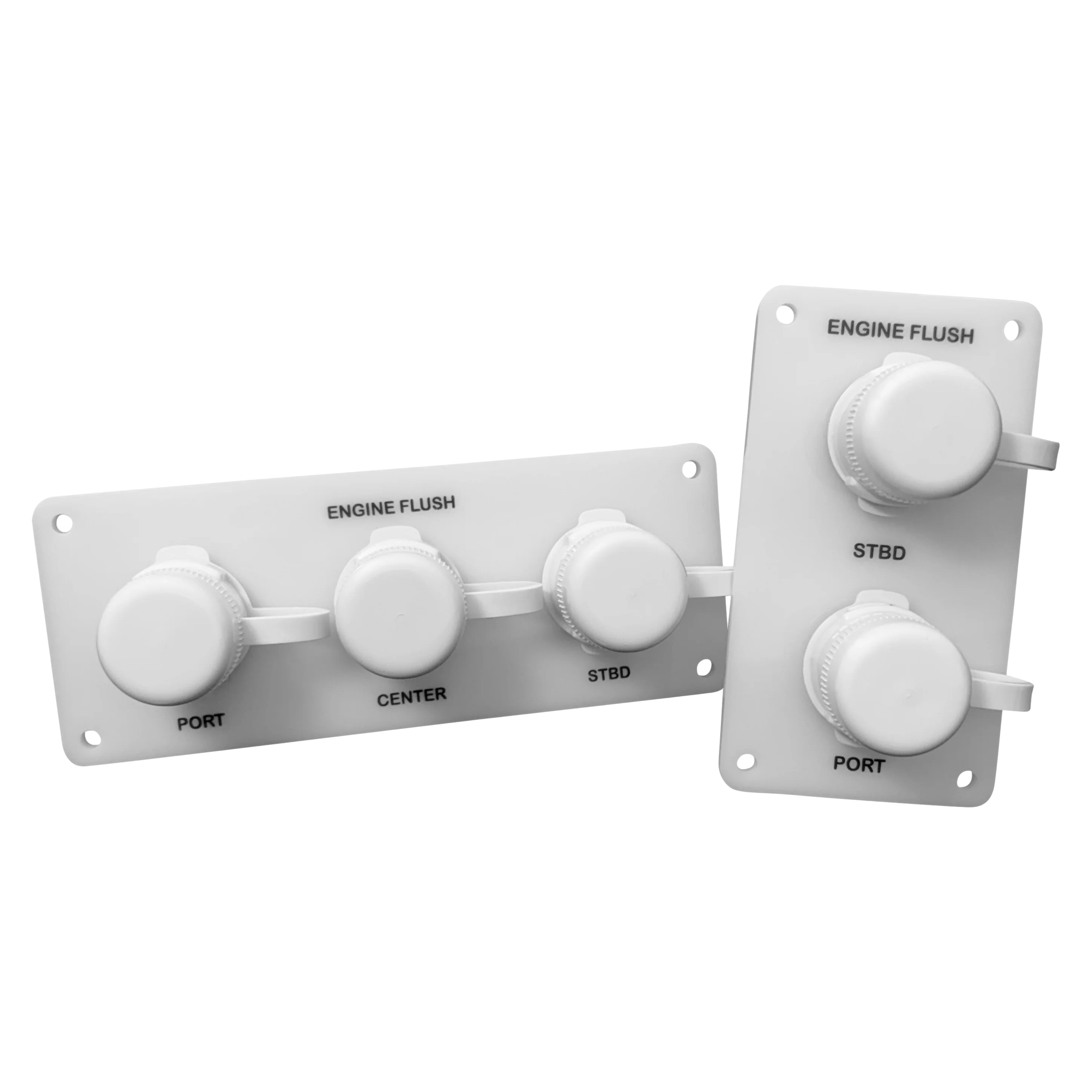 Flush Port Reroute - White Acrylic