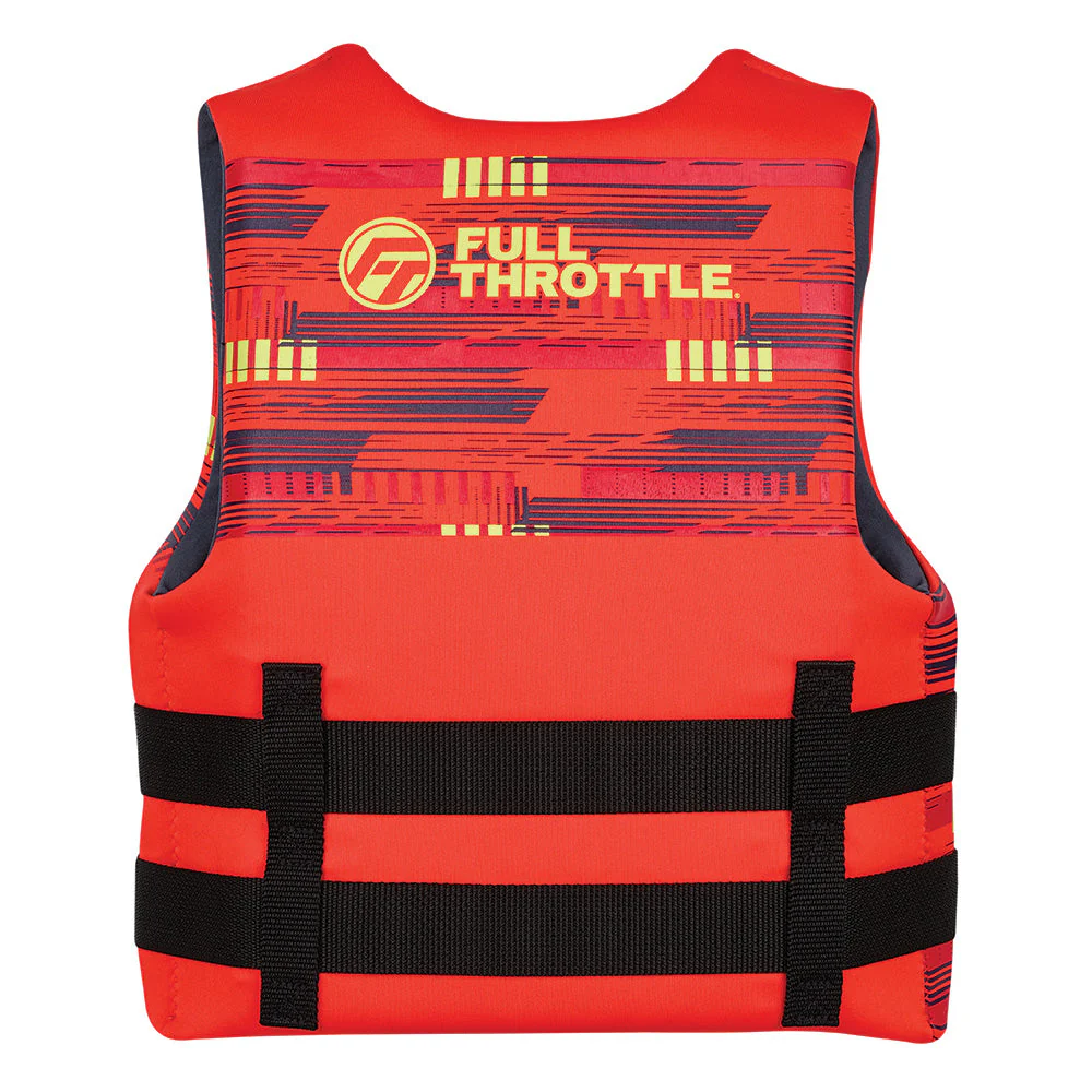 Full Throttle Youth Rapid-Dry Life Jacket - Red [142100-100-002-26] - Image 2